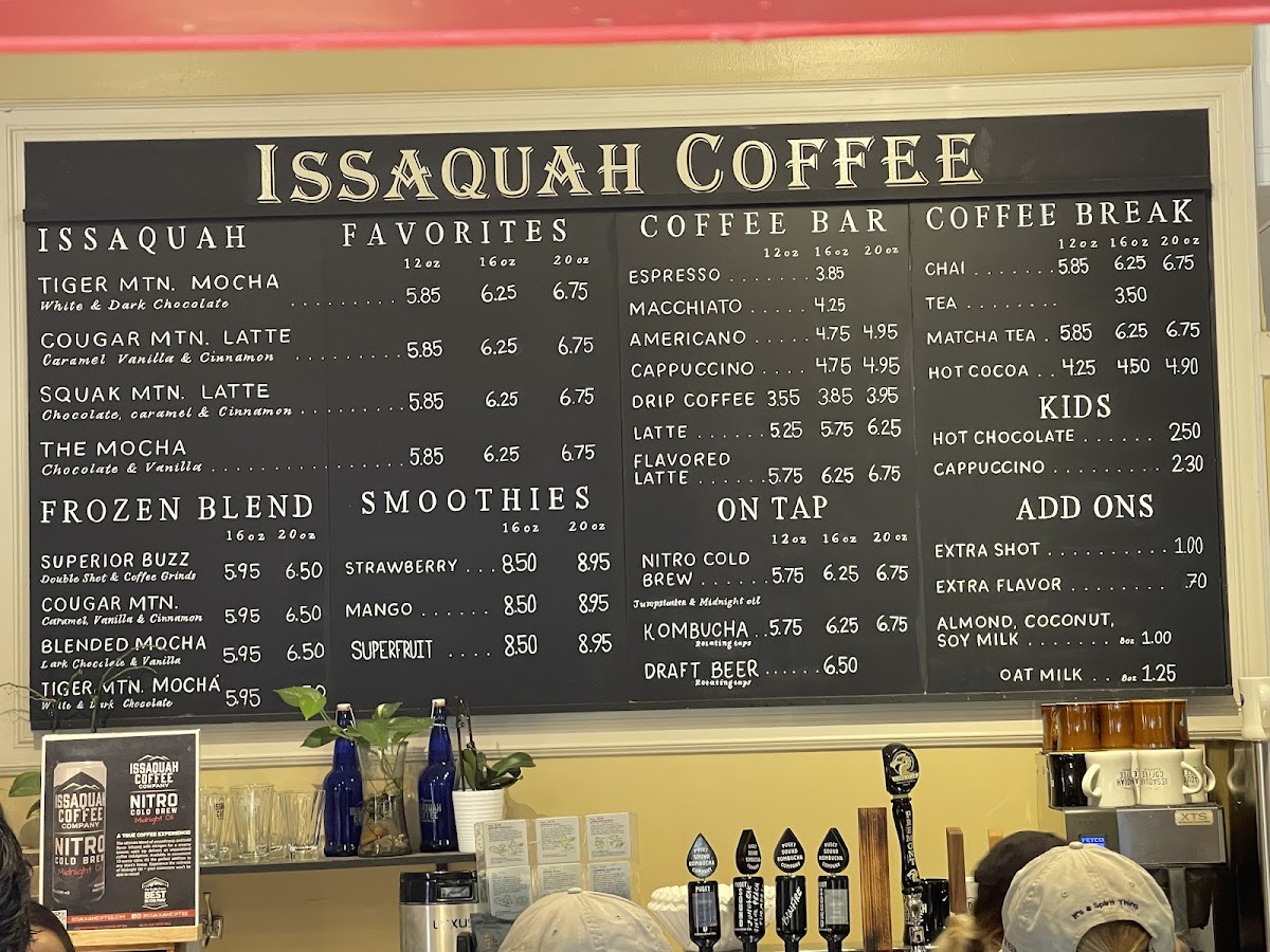 Issaquah Coffee Company Menu - Image 1